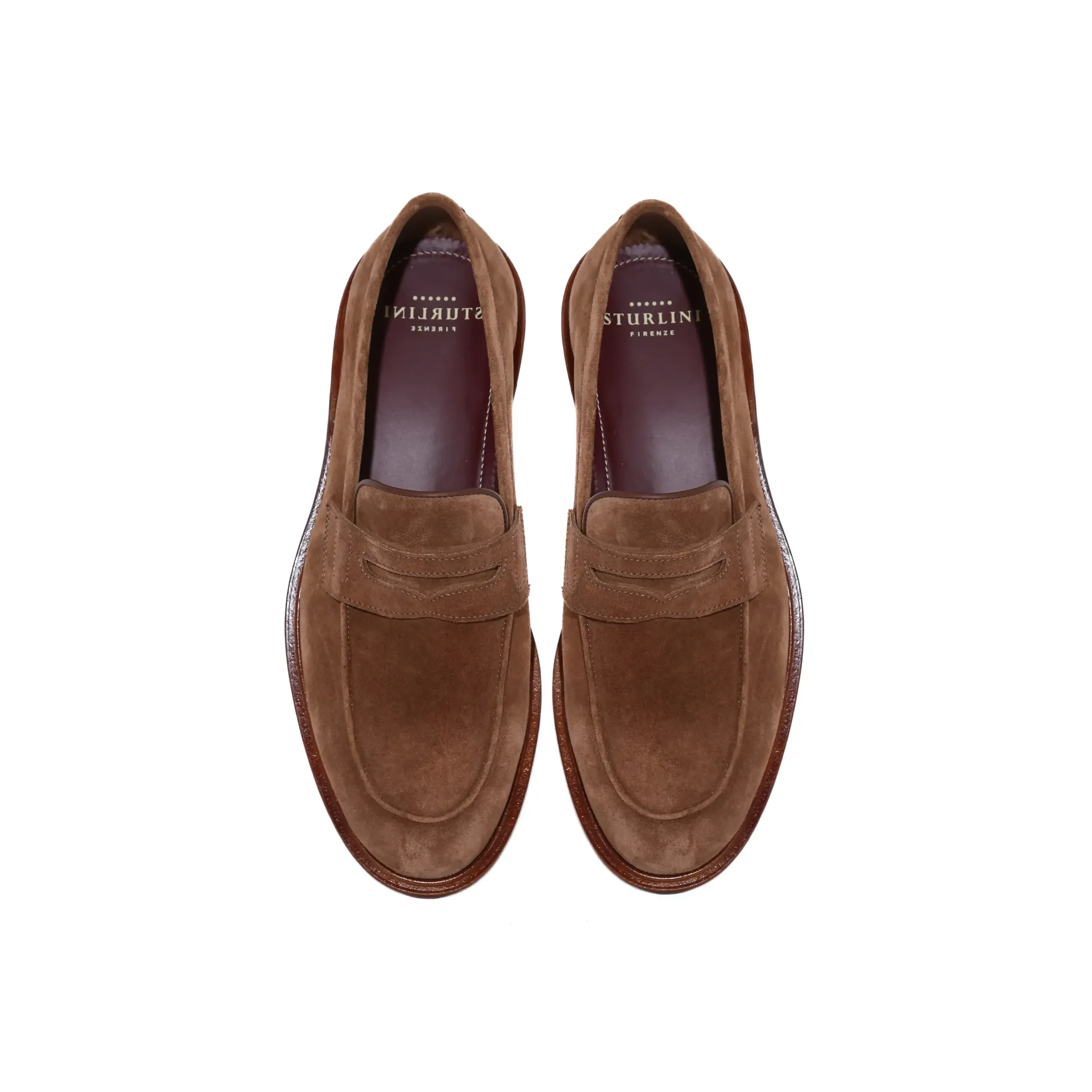 &copy; Sturlini - <strong>Penny</strong> in cognac-colored suede