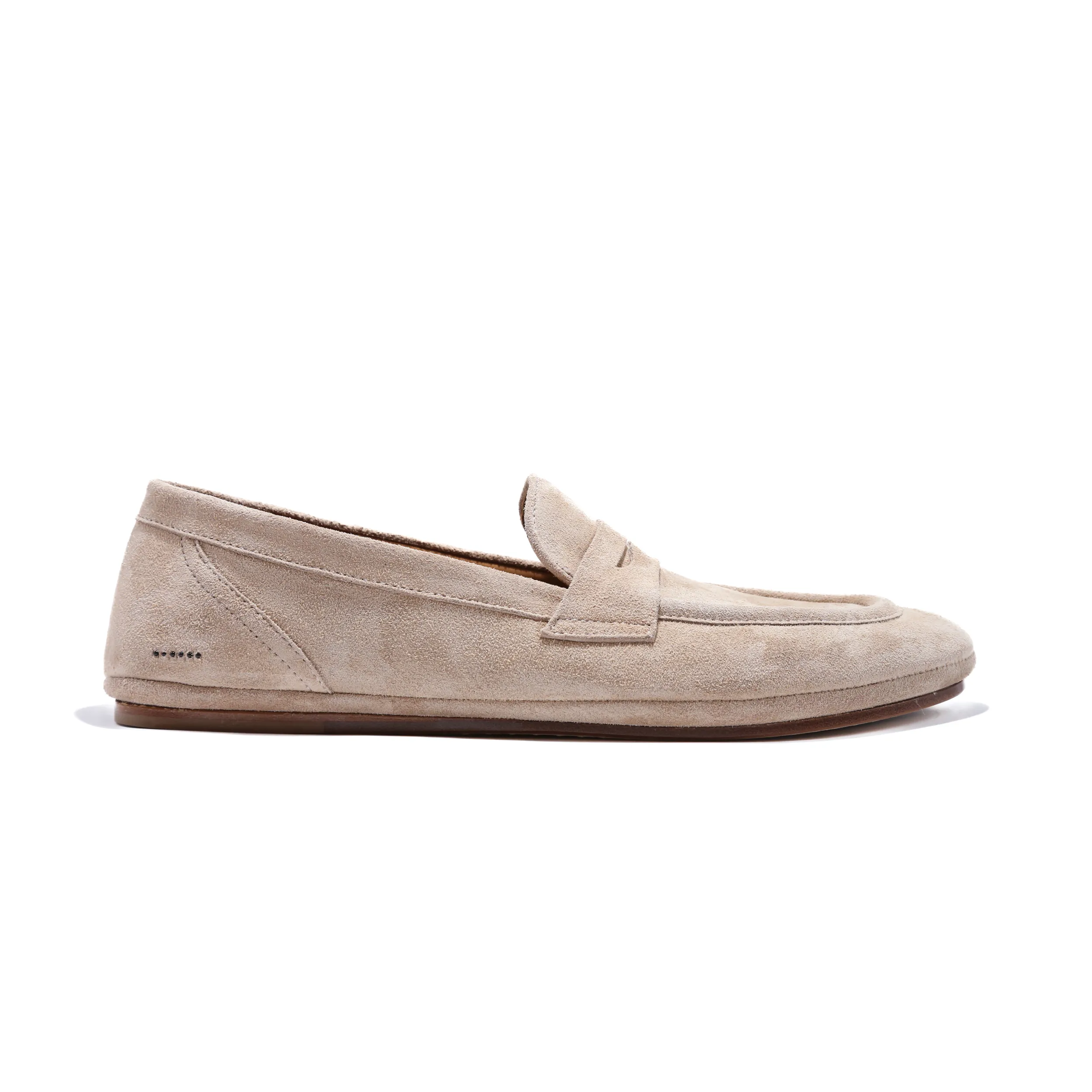 &copy; Sturlini - <strong>Penny loafer</strong> in sand-colored suede